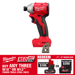 Milwaukee M18 Brushless Impact Driver Compact 18v - Bare Tool