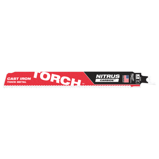 Milwaukee Sawzall Torch Recip Blade with NIitrus Carbide Teeth 230mm 9in 7TPI 1p