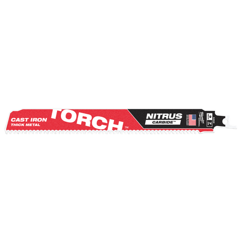 Milwaukee Sawzall Torch Recip Blade with NIitrus Carbide Teeth 230mm 9in 7TPI 1p