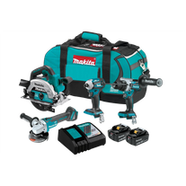 Makita LXT Cordless Brushless 4Pc Combo Kit 18V 5Ah