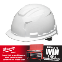 Milwaukee BOLT 100 Unvented Hard Hats