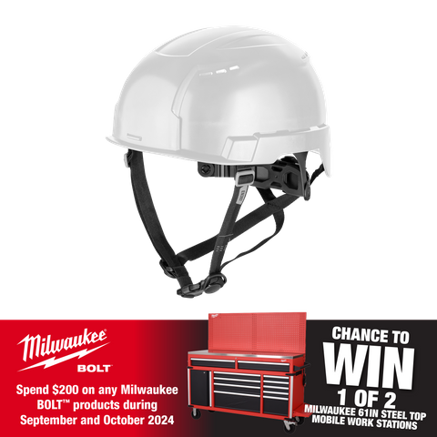 Milwaukee BOLT 200 Safety Helmet Vented White