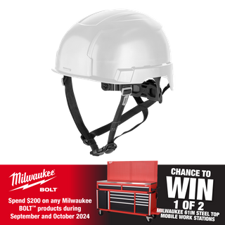 Milwaukee BOLT 200 Safety Helmet Unvented White