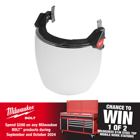 Milwaukee BOLT Face Shield Universal Clear