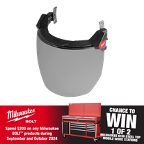 Milwaukee BOLT Face Shield Universal Grey