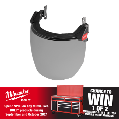 Milwaukee BOLT Face Shield Universal Grey