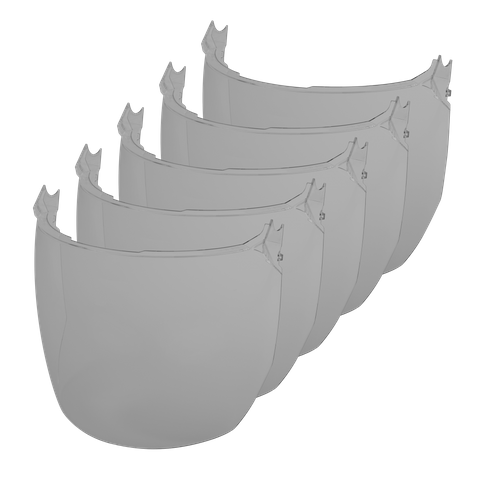 Milwaukee BOLT Face Shield Universal Grey Replacement 5pk