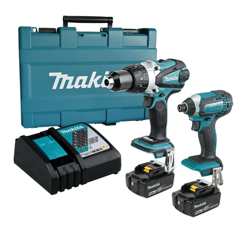 Makita LXT Cordless Driver Drill & Impact Driver XPT 18V 5Ah