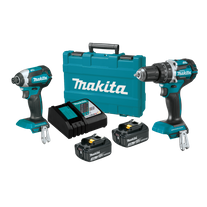 Makita LXT Cordless Hammer Drill & Impact Driver Brushless 18V 3Ah