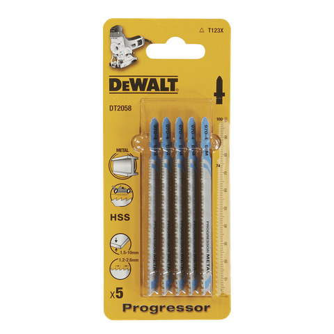DEWALT Jigsaw Blade 74mm Thick Metal 5pc