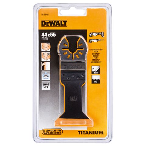 DeWalt Multi Tool Blade Wood/Metal Titanium 44mm x 55mm
