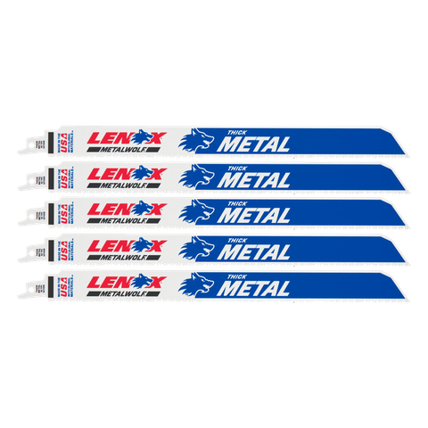Lenox Recip Blade Thick Metal 305mm 10TPI 5pk
