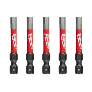 Milwaukee Shockwave Impact Bit Set 6mm x 50mm 5pc