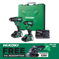 HiKOKI Cordless Impact Drill & Impact Driver Brushless 18V 4Ah