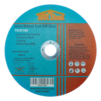 ToolShed Inox Metal Cut Off Disc 180 x 2 x 22.2mm