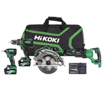 HiKOKI MultiVolt Cordless Combo Kit Brushless 4pc 36v 2.5Ah