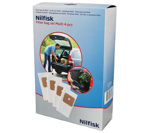 Nilfisk Dust Bags for MULTI Series Vacuums 4pk