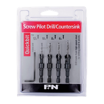P&N Quickbit Countersink Set 6-12 Gauge 4pc