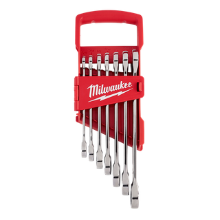 Milwaukee Combination Ratcheting Spanner Set SAE 7pc