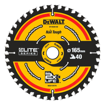 DeWalt ELITE Circular Saw Blade 165mm 40T