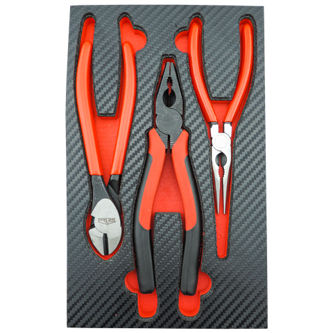 ToolShed Small Plier Set 3pc in Foam Insert