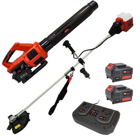 XHD Lithium Cordless Blower and Brushcutter 36V (2x 18V) - 3Ah Kit