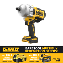 DeWalt Cordless Impact Wrench High Torque 1/2in 18V - Bare Tool