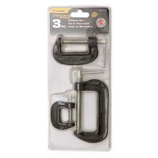 Trades Pro C-Clamp Set 3pc