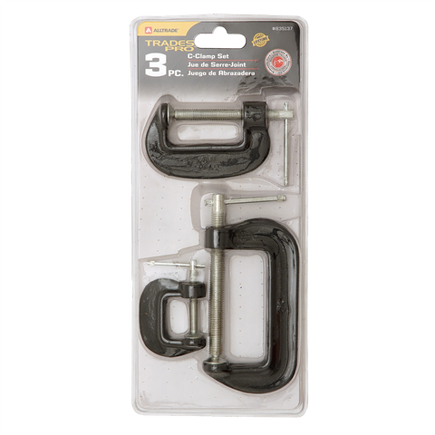 Trades Pro C-Clamp Set 3pc