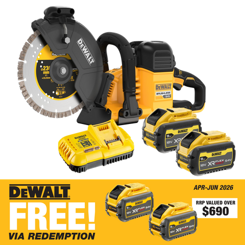 DEWALT FLEXVOLT Cordless Cut Off Saw Brushless 230mm 54V 9Ah