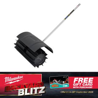 Milwaukee QUIK-LOK Outdoor Power Head Rubber Broom Attachment