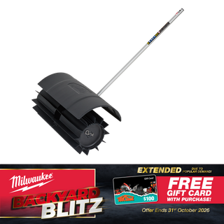 Milwaukee QUIK-LOK Outdoor Power Head Rubber Broom Attachment