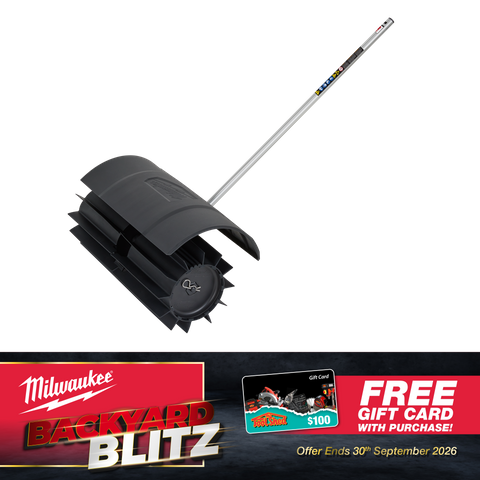 Milwaukee QUIK-LOK Outdoor Power Head Rubber Broom Attachment