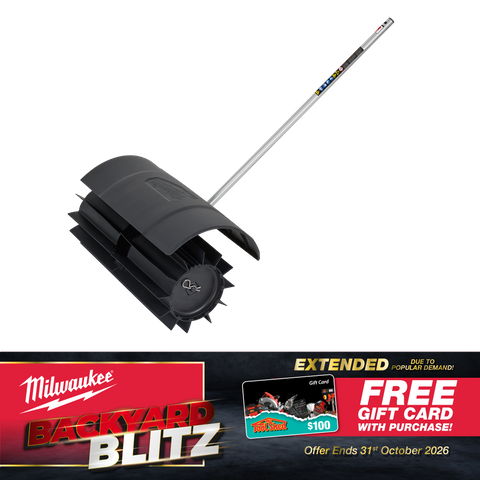 Milwaukee QUIK-LOK Outdoor Power Head Rubber Broom Attachment