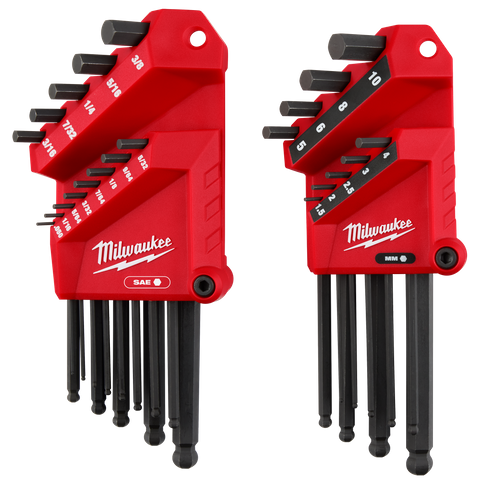 Milwaukee Hex Key Set Ball End SAE/Metric 22pc