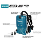 Makita XGT Backpack Vacuum Cleaner Brushless AWS 40v - Bare Tool