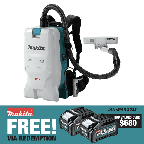 Makita XGT Backpack Vacuum Cleaner Brushless 40v - Bare Tool