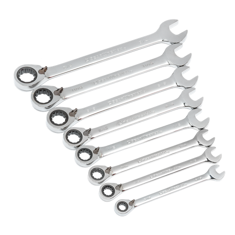 GEARWRENCH Reversible Ratcheting Spanner 8pc Set