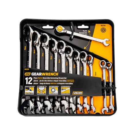 GEARWRENCH Reversible Ratcheting Spanner 12pc Set