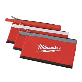Milwaukee Zipper Pouches 3pk