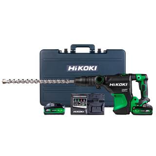 HiKOKI Cordless Rotary Hammer Drill Brushless 40mm SDS MAX 36v Kit