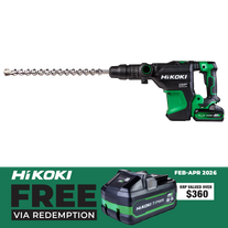 HiKOKI Cordless Rotary Hammer Drill Brushless 40mm SDS MAX 36v - Bare Tool