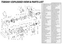 Parts for TSBS001 Belt Sander
