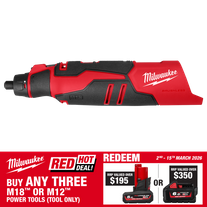 Milwaukee M12 Cordless Rotary Tool  Brushless 12V - Bare Tool