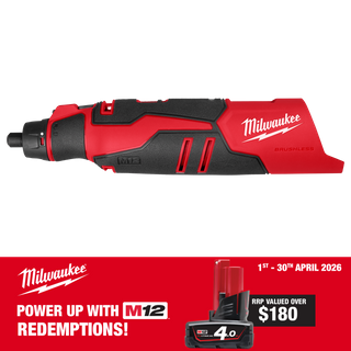 Milwaukee M12 Cordless Rotary Tool  Brushless 12V - Bare Tool