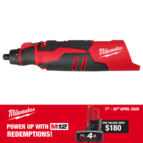 Milwaukee M12 Cordless Rotary Tool  Brushless 12V - Bare Tool
