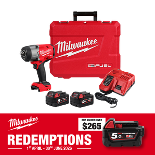 Milwaukee M18 FUEL Cordless Impact Wrench Brushless 1/2in Gen2 18V 5Ah
