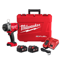 Milwaukee M18 FUEL Cordless Impact Wrench Brushless 1/2in 1220Nm 18V 5Ah