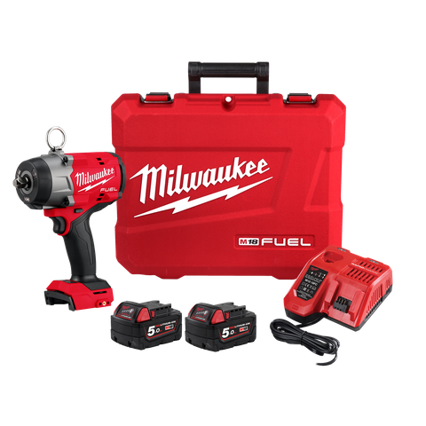 Milwaukee M18 FUEL Cordless Impact Wrench Brushless 1/2in 1220Nm 18V 5Ah