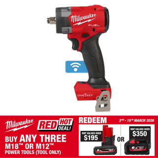 Milwaukee M18 FUEL ONE-KEY Torque Sense Impact Wrench 1/2in 18v - Bare Tool
